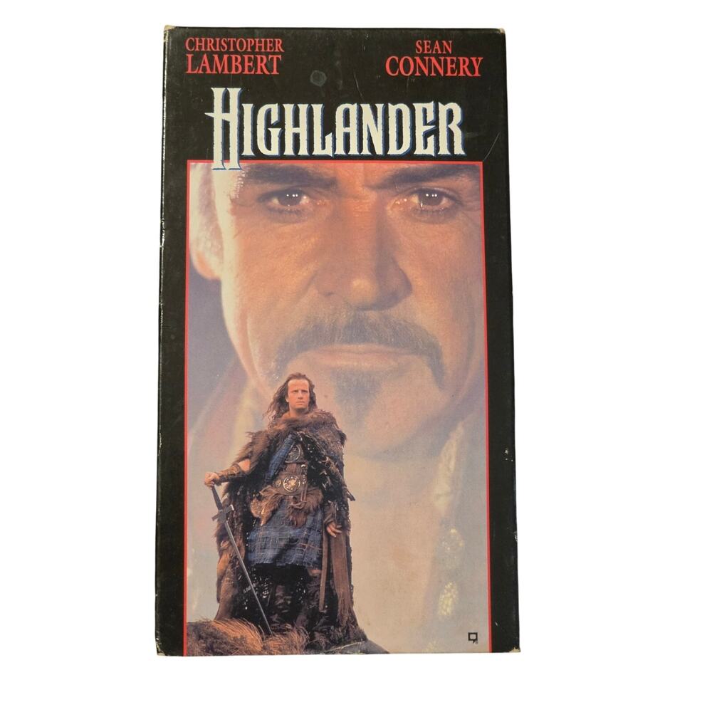 Highlander (VHs 1996) Christopher Lambert Sean Connery Cult Classic Film